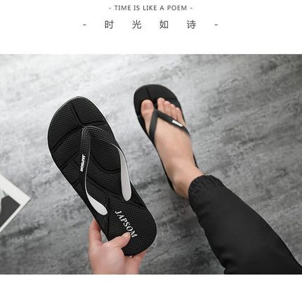 Fashion Blue Massage Slippers Men Flip Flops Sale Big Size 48 Casual Slides Men Non Slip Beach Slippers For Men chanclas hombre