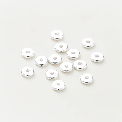 14K/18K Gold Plated 10-30Pcs 3/4/5/6/8mm Spacer Beads for DIY Necklace Bracelet Jewelry Making Supplies Accessories Wholesale