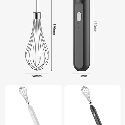 Electric Milk Frother Handheld - Egg Beater Coffee Mixer Foamer for Cappuccino Latte