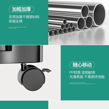 Telescopic Mobile Clothes Rack