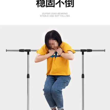 Telescopic Mobile Clothes Rack
