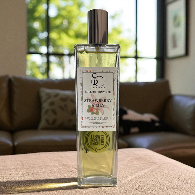 Strawberry & Lily Luxury Room Spray (Alcohol‑Free) – 100ml