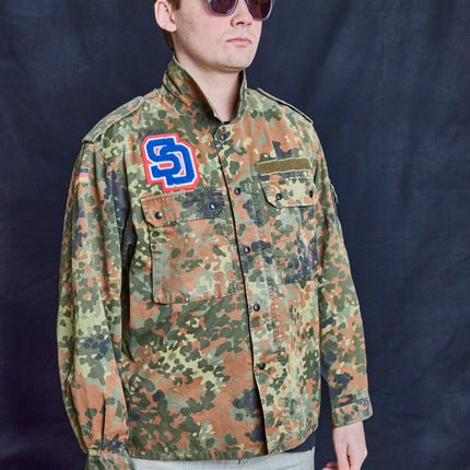 Vintage Military Flecktarn Field Shirt