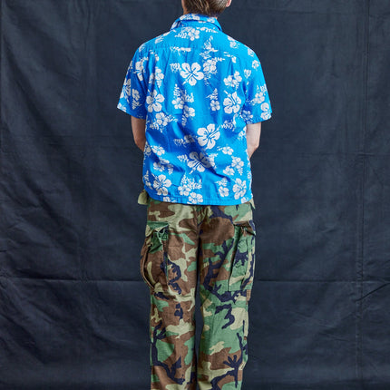 Lei Blue Hawaiian Shirt