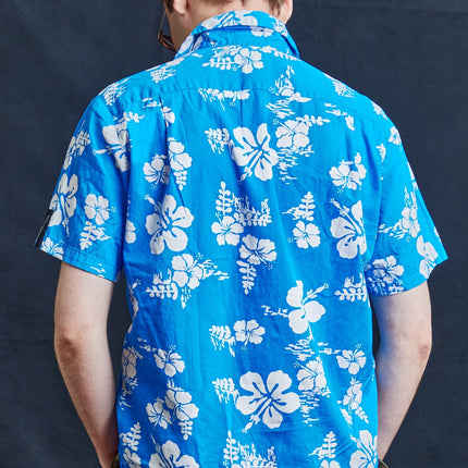 Lei Blue Hawaiian Shirt