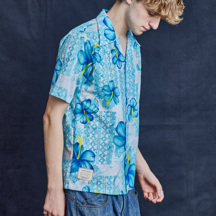 Blue Hibiscus Hawaiian Shirt