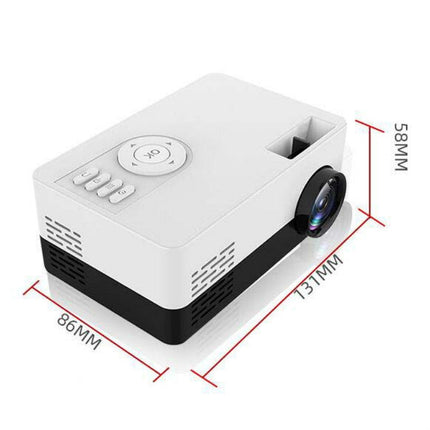 S261/J16 Home Mini HD 1080P Portable LED Projector, Support TF Card / AV / U Disk, US Plug, EU Plug, UK Plug, AU Plug