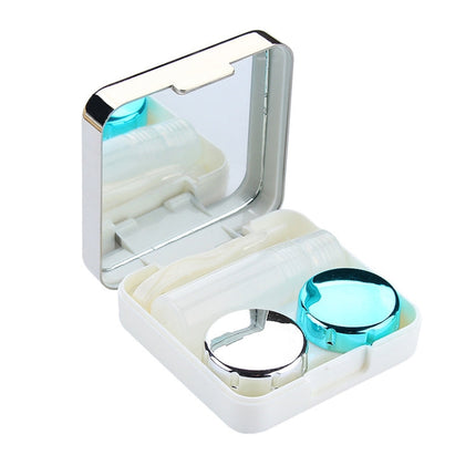 Colored Contact Lens Case with Mirror Eyes Contact Lens Container Lovely Travel Kit Box
