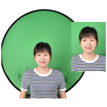 110cm EY-068 Green Background Cloth Folding ID Photo Green Screen Video Backdrop Board For E-Sports Chair