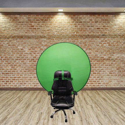 110cm EY-068 Green Background Cloth Folding ID Photo Green Screen Video Backdrop Board For E-Sports Chair