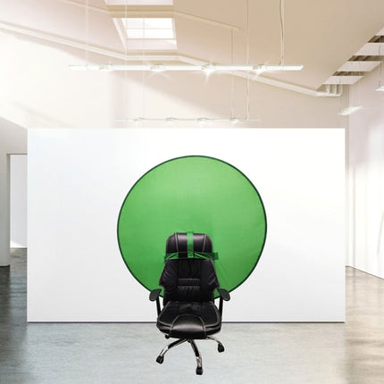 110cm EY-068 Green Background Cloth Folding ID Photo Green Screen Video Backdrop Board For E-Sports Chair