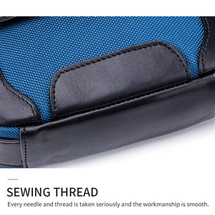 BULL CAPTAIN 999 Men Leather Diagonal Bag First-Layer Cowhide Multi-Function Shoulder Bags(Black)