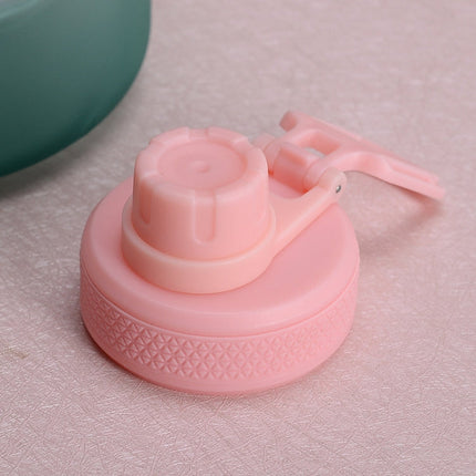 2.2L Large-Capacity Water Cup Sports And Fitness Straw Large Water Bottle Heat-resistant Plastic Barrel(Gradient Pink Green)