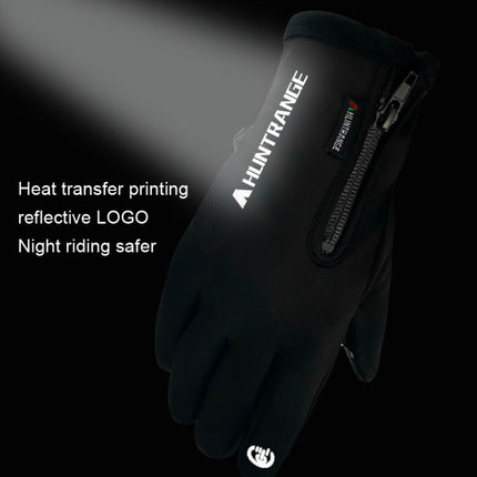 Outdoor Waterproof Touch Screen Riding Keep Warm Gloves, Size: L(Black)