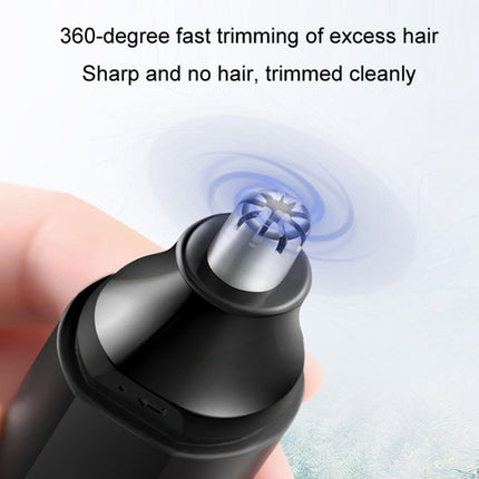 Detachable Washable Electric Nose Hair Trimmer(Black)