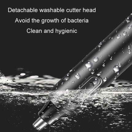 Detachable Washable Electric Nose Hair Trimmer(Black)