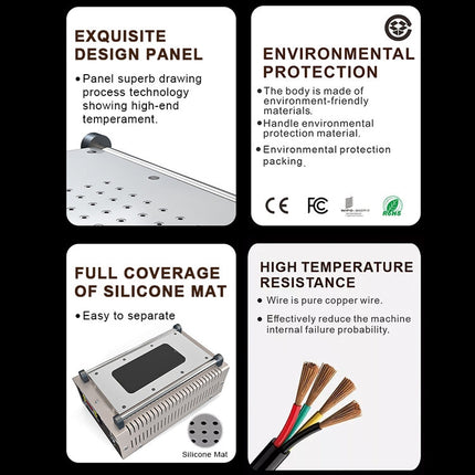 BAKU BA-948E Mobile Phone Liquid Crystal Separation Machine Flat Display Separator Heating Board, BA-948E 220V, BA-948E 110V