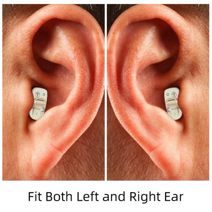 AN127 Invisible In-Ear Hearing Aid Sound Amplifier For The Elderly And Hearing Impaired, Blue Left Ear, Red Right Ear), Black Left Ear, Black Right Ear, Skin Color Left Ear, Skin Color Right Ear
