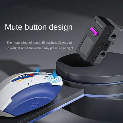 Inphic F9 Mecha Wireless Mouse Charging Office Game Mouse(Single Model 2.4G)