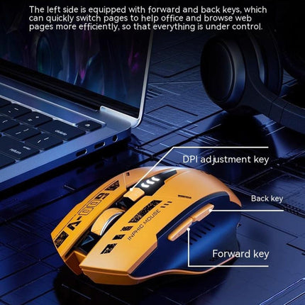 Inphic A9 Bluetooth 3 Mode Mouse Silent Charging Mechanical Feel Wireless Mouse