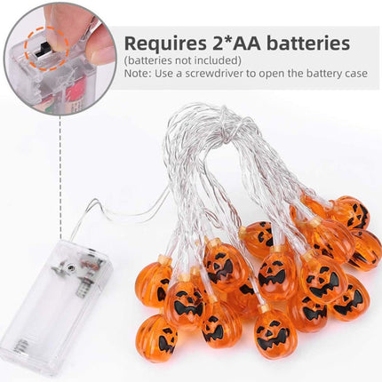 Colorful 3m 20LEDs Halloween LED Cartoon Atmosphere Decorative Light String(Little Ghost Hand)