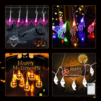Colorful 3m 20LEDs Halloween LED Cartoon Atmosphere Decorative Light String(Little Ghost Hand)
