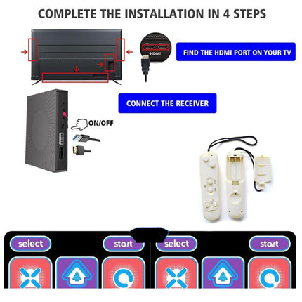 HD-MI Output Electronic Double Dance Game Mat for Kids