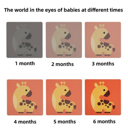 20pcs /Book Baby Early Learning Card Children Eye Care Visual Stimulation Card, Style: 3-order Color