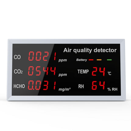 5-in-1 Indoor Home Portable Air Monitor TVOC Formaldehyde Detector, 5-in-1(White), 5-in-1(Light Gray)