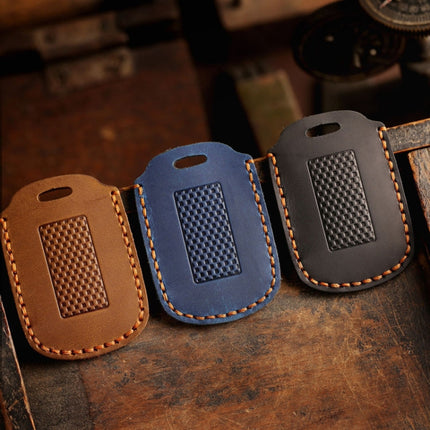 For YAMAHA NMAX155/XMAX300/Aerox/Jauns Hallmo Motorcycle Key Cover, Color: 1 Key Brown Hollowed