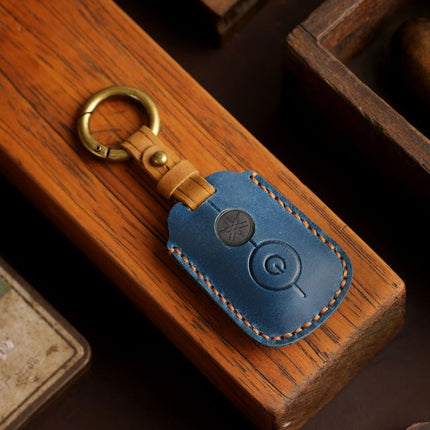 For YAMAHA NMAX155/XMAX300/Aerox/Jauns Hallmo Motorcycle Key Cover, Color: 1 Key Brown Hollowed