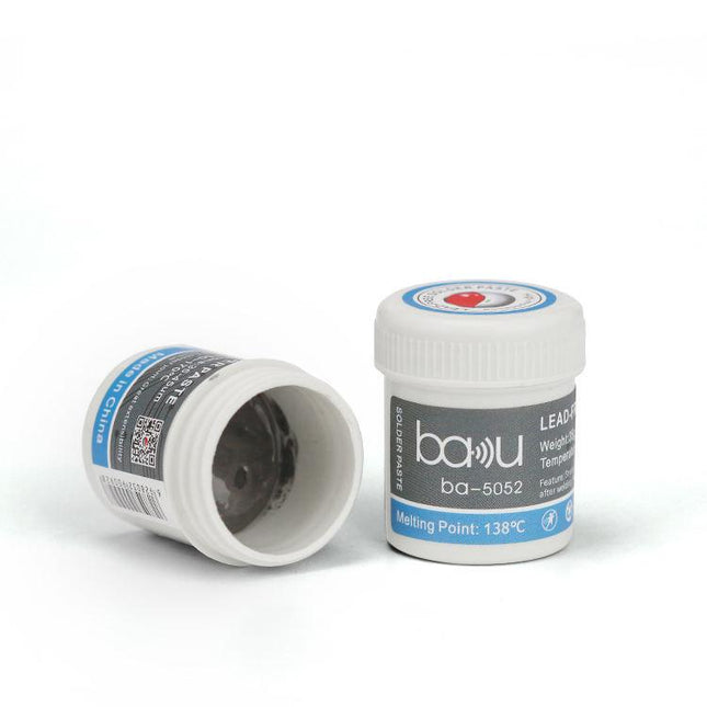 BAKU BA-5052 BGA Solder Paste for Mobile Phone Repair 35g Tin 35-45 Microns, 138 Celsius Melting Point
