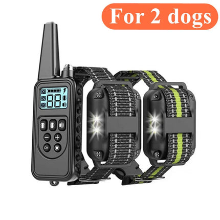 800m Dog Training Collar - Waterproof Electronic Remote Control for Effective Training