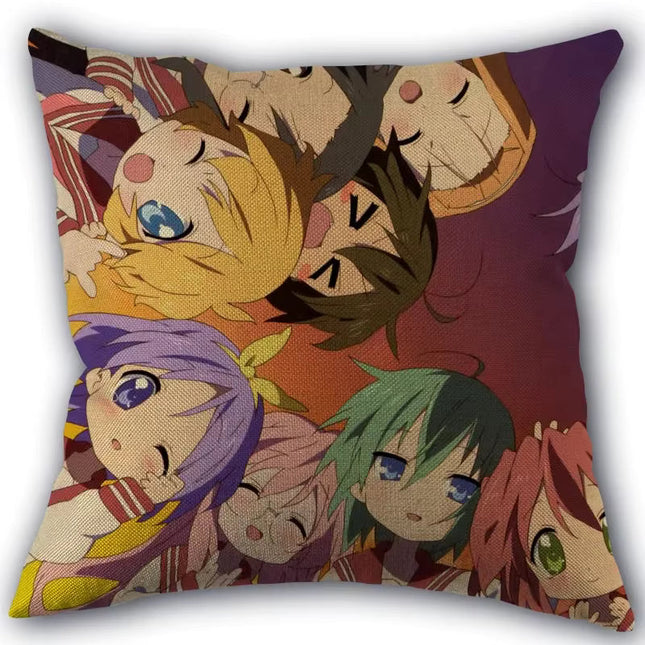 xxihlive Lucky Star Decorative Pillowcase - Modern Cotton Linen 45x45cm