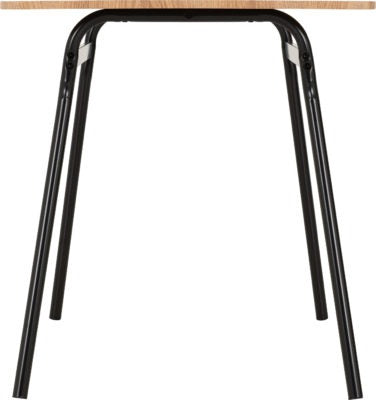 Warren 1+4 Dining Set - Russet Oak Effect/Black