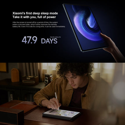 Xiaomi Pad 6 Pro, 11.0 inch, 8GB+256GB, MIUI 14 Qualcomm Snapdragon 8+ 4nm Octa Core up to 3.2GHz, 20MP HD Front Camera, 8600mAh Battery (Black)