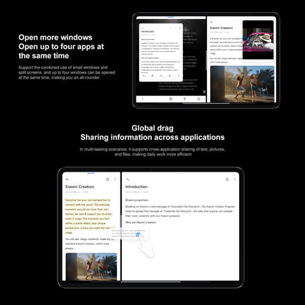 Xiaomi Pad 6 Pro, 11.0 inch, 12GB+256GB, MIUI 14 Qualcomm Snapdragon 8+ 4nm Octa Core up to 3.2GHz, 20MP HD Front Camera, 8600mAh Battery (Blue)