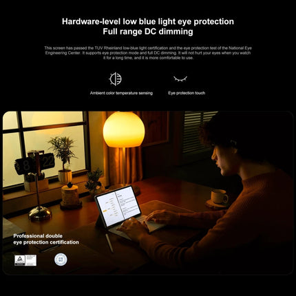 Xiaomi Pad 6 Pro, 11.0 inch, 12GB+512GB, MIUI 14 Qualcomm Snapdragon 8+ 4nm Octa Core up to 3.2GHz, 20MP HD Front Camera, 8600mAh Battery (Gold)