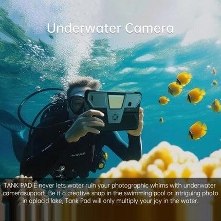 Unihertz 8849 Tank Pad E Rugged Tablet PC & Projector, 12GB+512GB, 10.95 inch Android 14 MT6789 Octa Core 4G Network, EU Plug