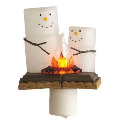 Ghost & Bonfire Night Lamp - Creative Resin Flickering LED Light with 7 Designs
