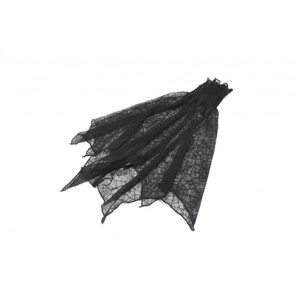 Dark in Love Seraphine Black Lace Ruffle Arm Sleeves