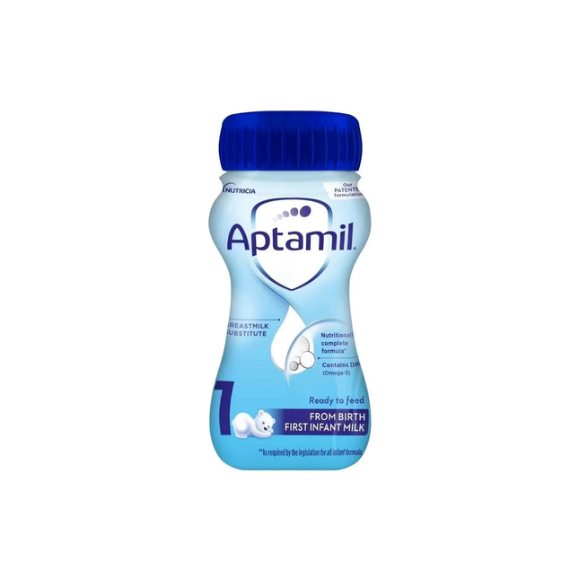 Aptamil 1 First Infant Ready to Feed Liquid Milk from Birth 200ml