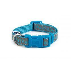 Ancol Collar & Lead Reflective Paw Blue