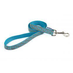 Ancol Collar & Lead Reflective Paw Blue