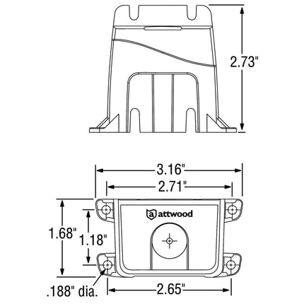 Attwood ASM ASM ASM Electronic Bilge Pump Switch 12V | 4Boats