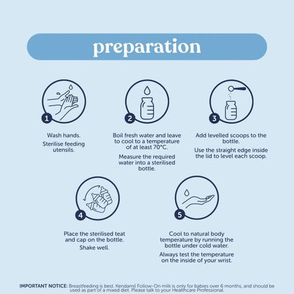 Kendamil Stage 1 First Infant Milk Formula from Birth 800g