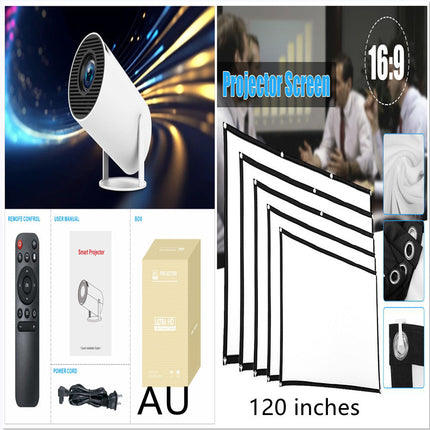 HY300 Pro Mini Projector - 1080P HD Portable Home Theater Projector with Android OS | Compact Cinema Projector for Movies & Gaming