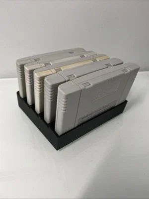 Super Nintendo Entertainment SNES System Game Cartridge Display Holder | Stand