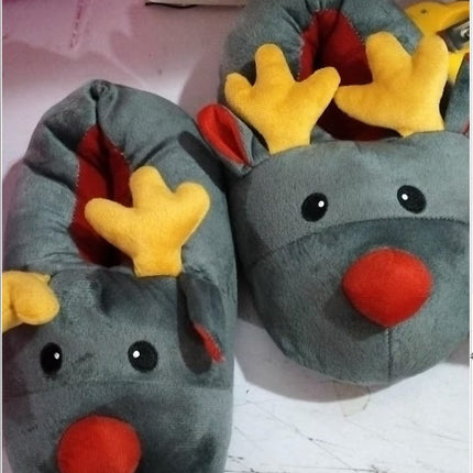 Christmas Shoes Cute Elk Home Slippers