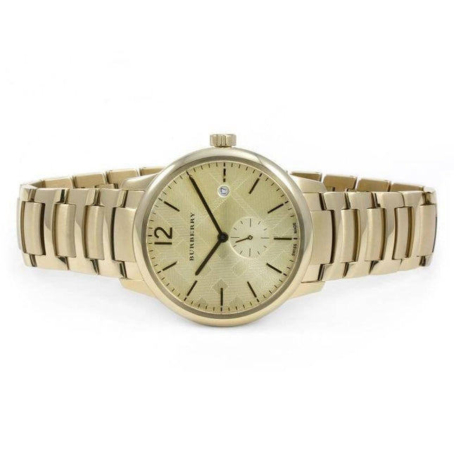 Burberry watch BU10006 Engraved Gold Dial